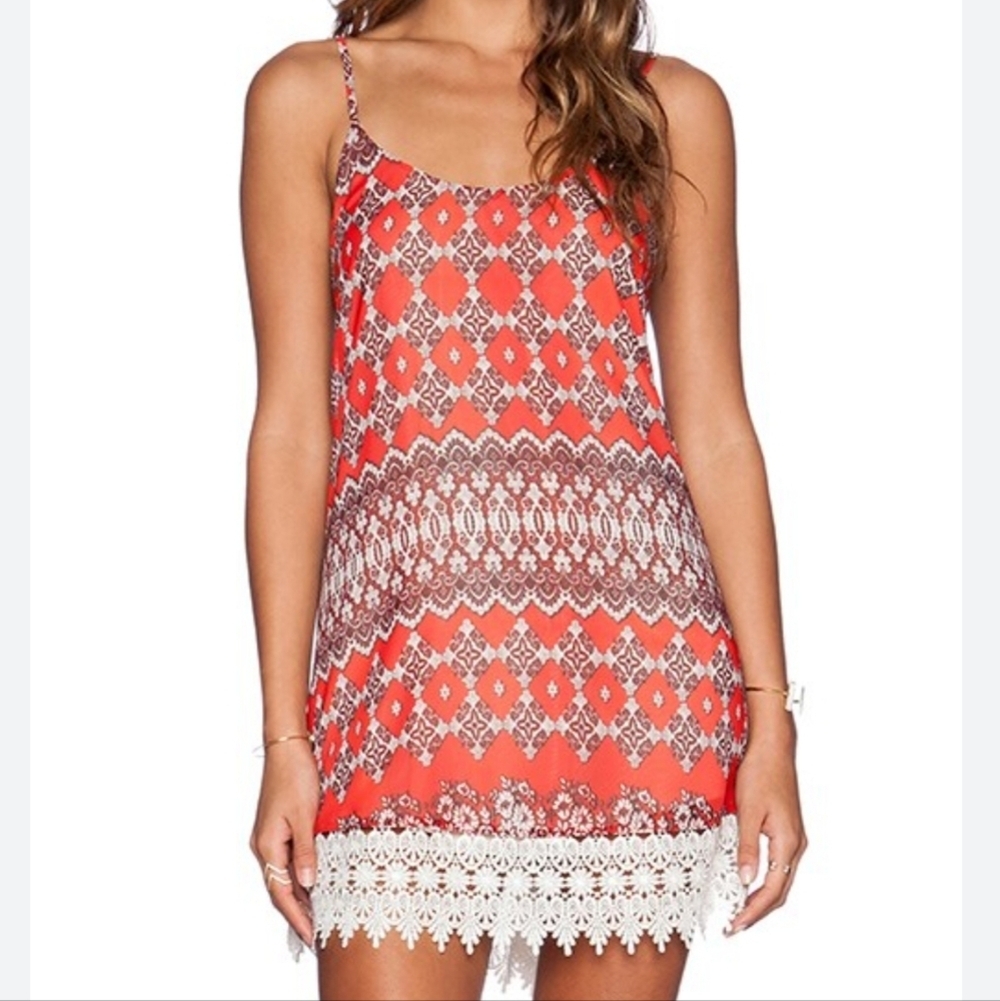 Show Me Your Mumu x REVOLVE Reville Dress in Red Marrakech - Picture 2 of 7